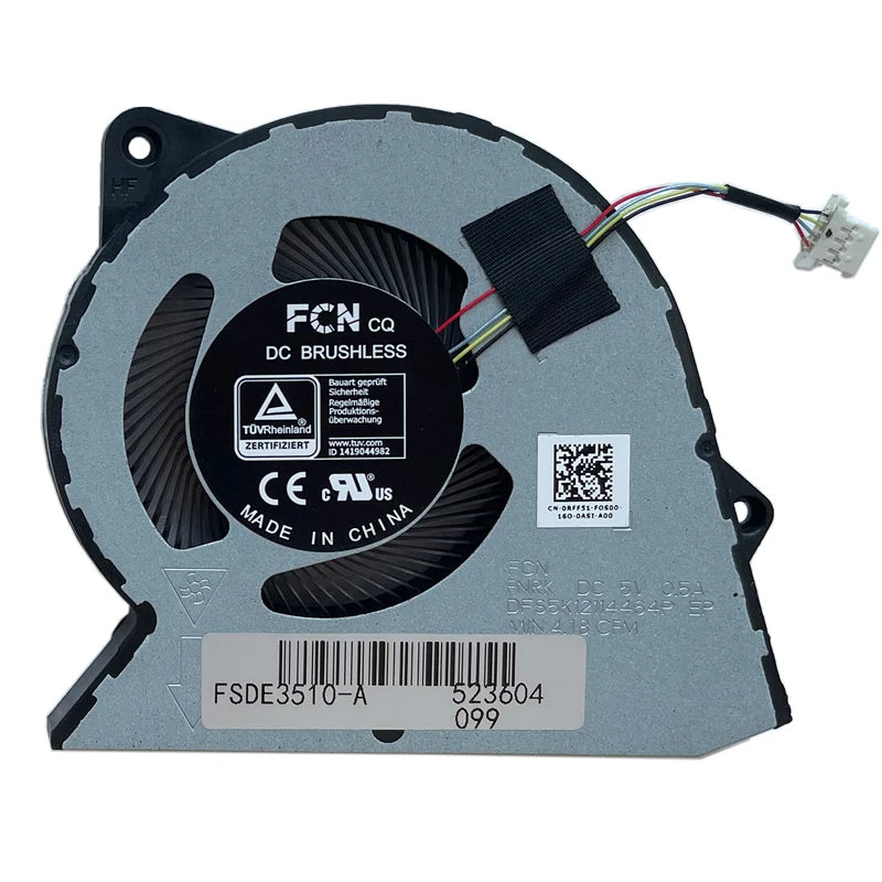 New Laptop CPU Fan for Dell Vostro 3420 3250 3510 V3420 Inspiron 3511 3515 Latitude 3445 0RFF51 RFF51 DC28000WFF0 DFS5K12114464P Dell laptop repair parts