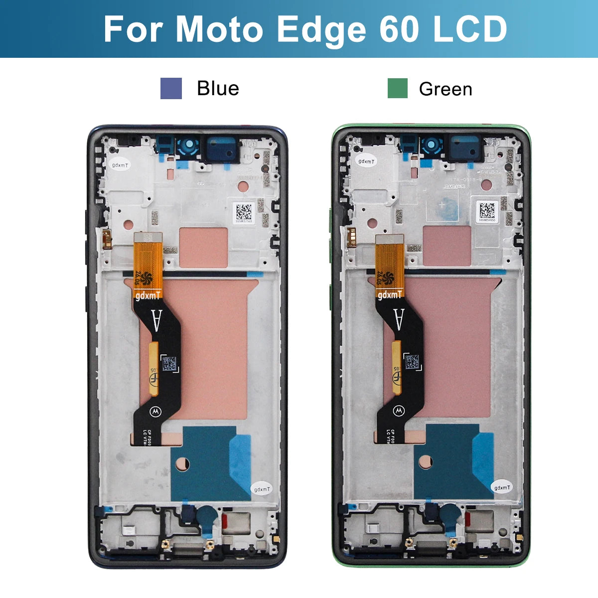 Amoled For Motorola Edge 60 LCD Display Touch Panel Digitizer Assembly Replacement LCD With Frame XT2505-1, XT2505-4 LCD Screen Motorola phone repair parts