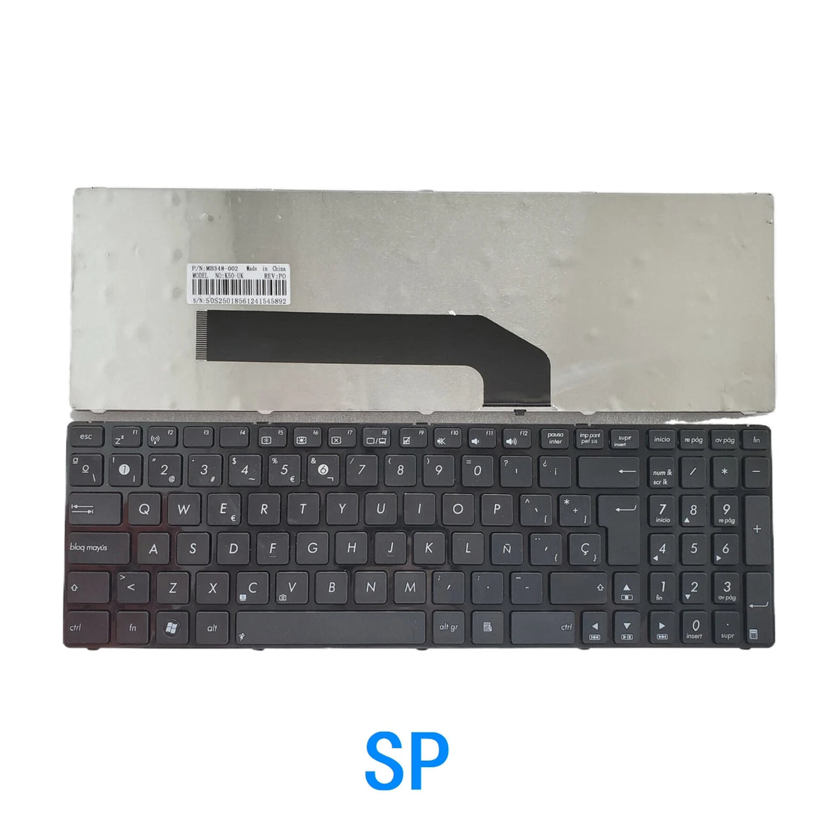New US Russian Spanish Arab Brazil Laptop Keyboard For ASUS K50 K50I K50IJ K50C K50AB K50AD K50AF K50IN P50 P50IJ ASUS laptop repair parts