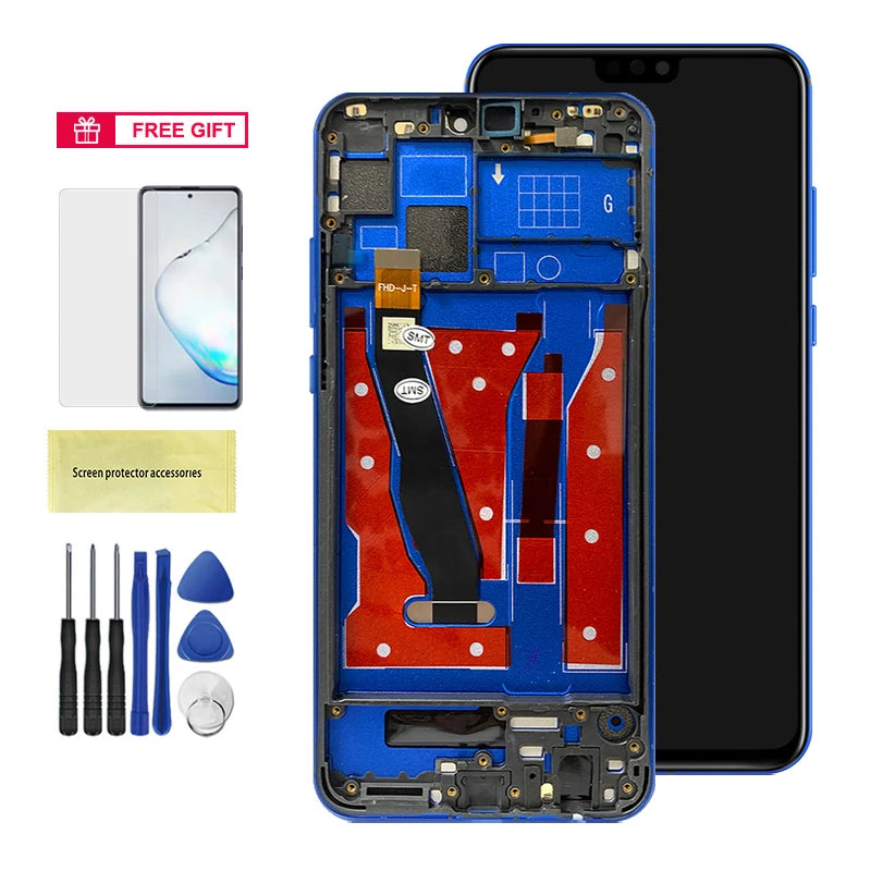 6.5" Display Screen Replacement for Honor 8X JSN-L11 JSN-L21 L22 Lcd Display Digital Touch Screen With Frame for Honor 8X Honor phone repair parts