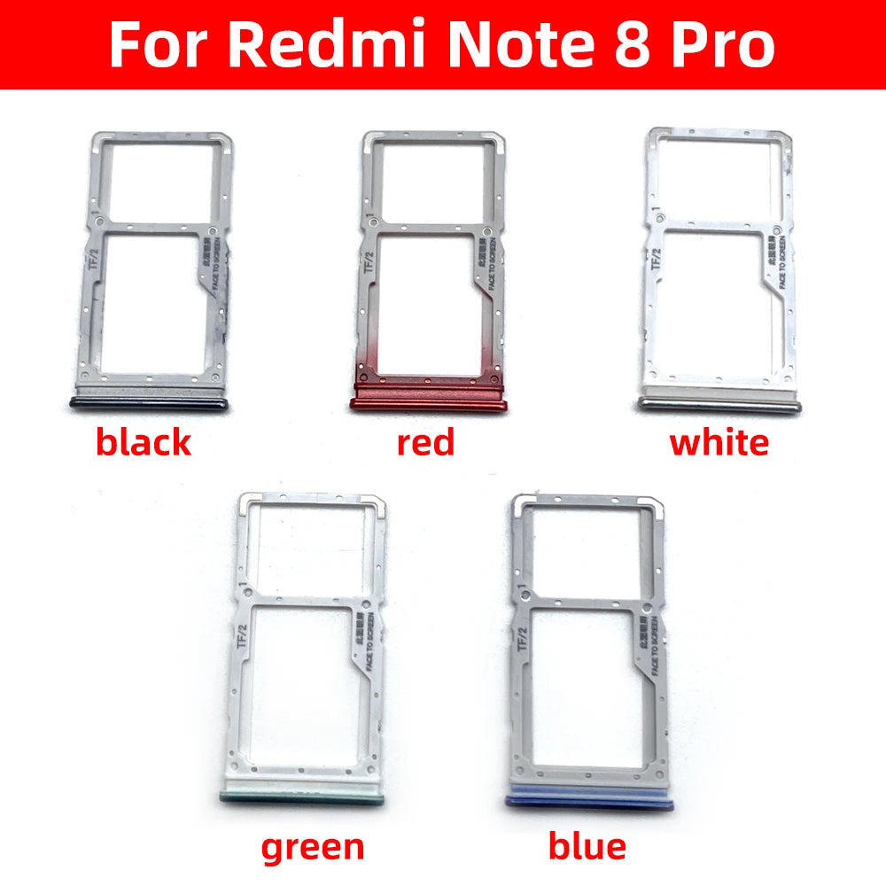 New SIM Card Tray Slot Holder For Xiaomi Redmi Note 5 6 8 7 Pro Replacement Parts  Xiaomi  Xiao mi phone repair parts