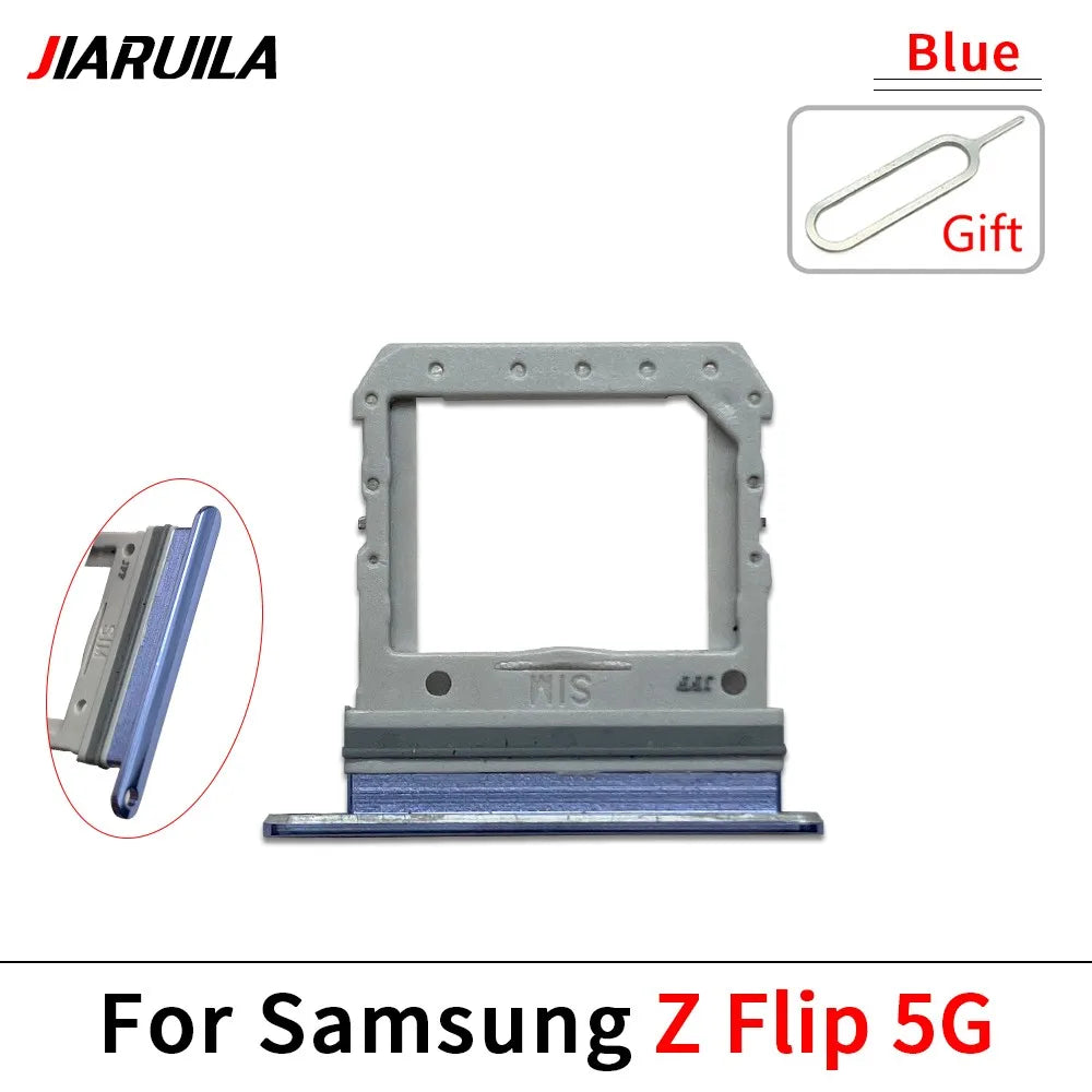 10Pcs/Lot, New For Samsung Z Flip 2 3 4 5 6 5G F711 F721 F731 F741 SIM Card Tray Slot Holder Adapter Accessories Samsung phone repair parts