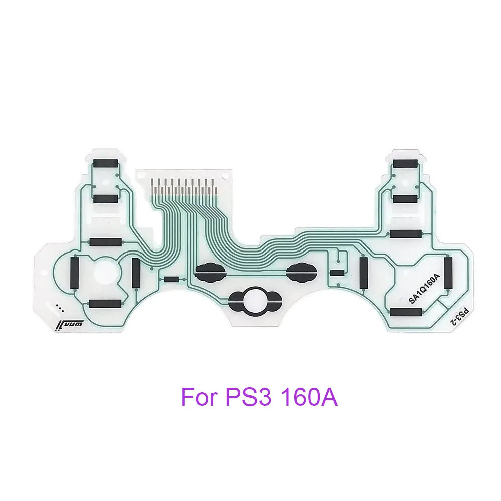 1-20set For PS2 PS3 PS4 Pro Slim JDS 030 040 050 Controller Conductive Film Keypad Flex Cable For PS5 Circuit Board Game console repair parts