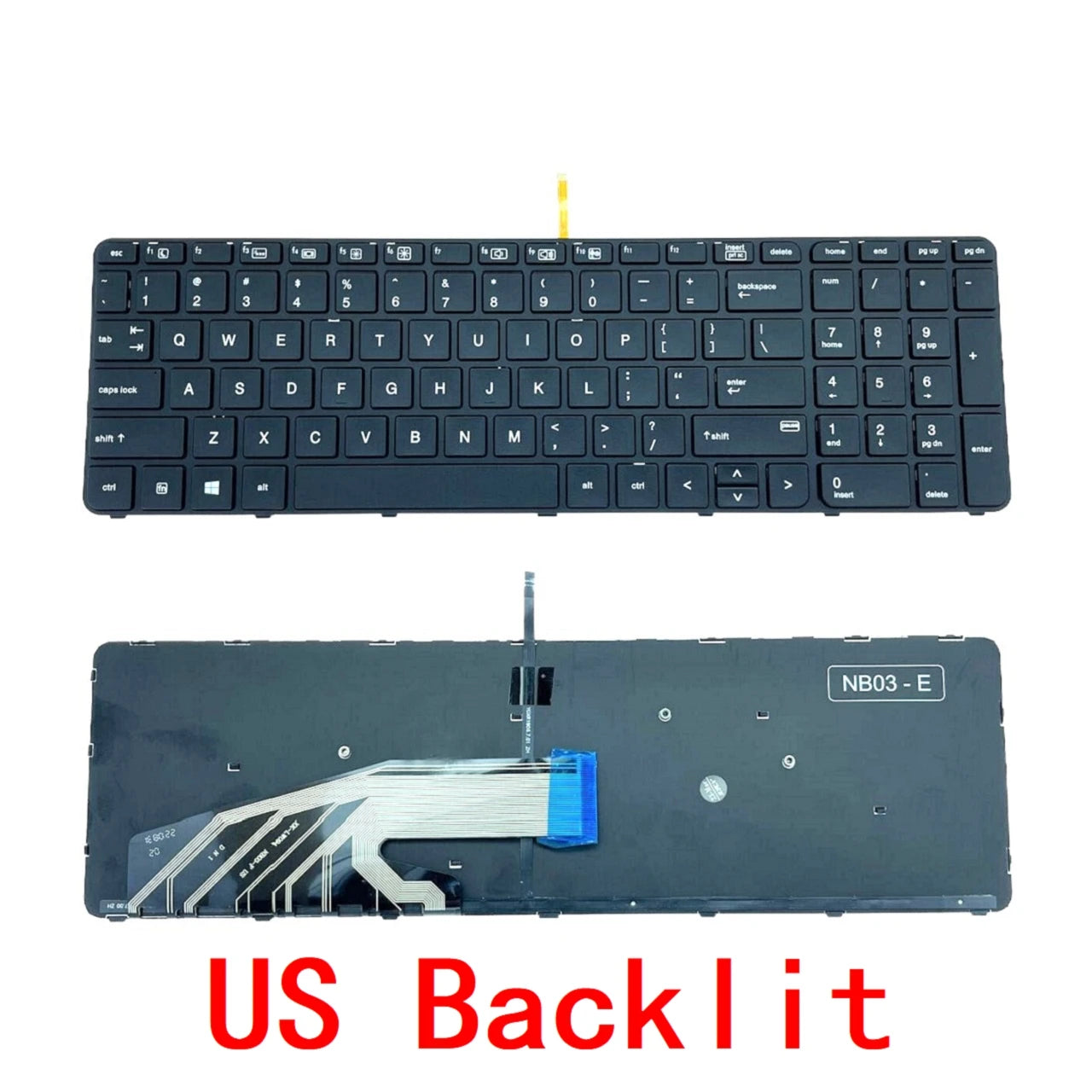 US RU SP AR IS Backlit Keyboard For HP ProBook 450 G3/ 450 G4/ 455 G3/ 455 G4/ 650 G2/ 650 G3/ 655 G2/ 655 G3/ 470 G3/ 470 G4  HP laptop repair parts