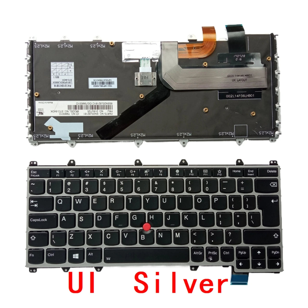 New US UI Russian Spanish Latin UK Arab Brazil Portuguese Laptop Backlit Keyboard For Lenovo Thinkpad X380 Yoga 260 370 Lenovo laptop repair parts