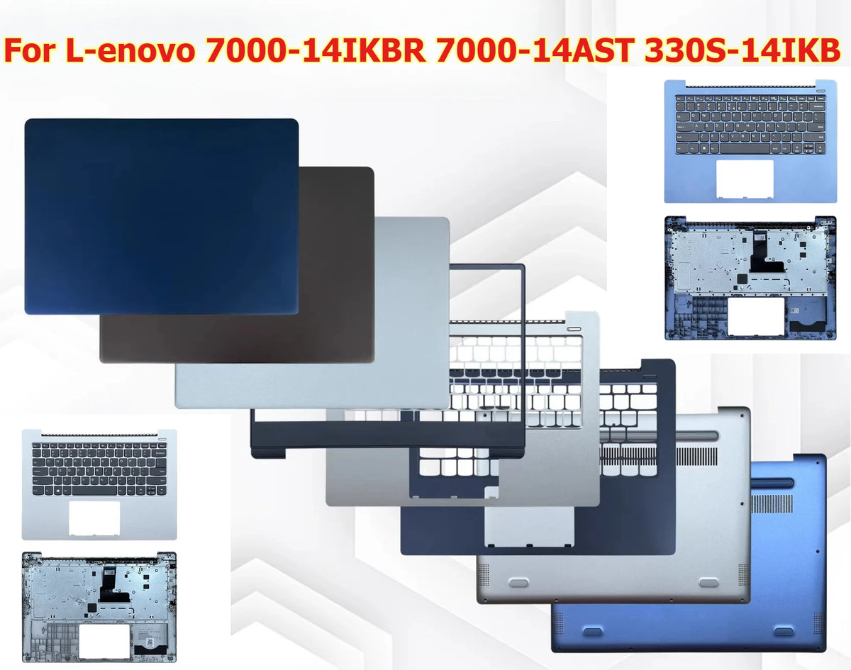 Cover case  for Lenovo 7000-14IKBR 7000-14AST 330S-14IKB Shell hinge topcase palmrest C shell keyboard bottom cover touchpad Lenovo laptop repair parts