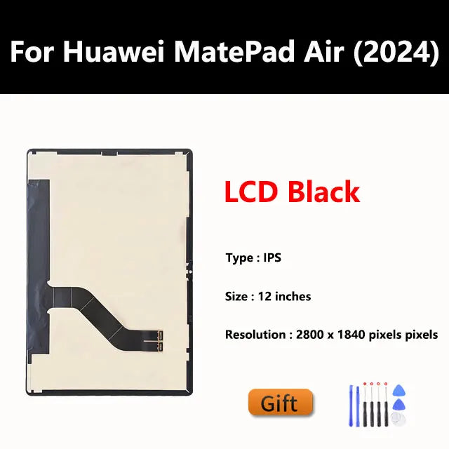 8.7" OEM LCD Display Screen For Huawei MatePad Air (2024) Assembly Touch Outer Glass Digitizer Replace Tablet repair parts