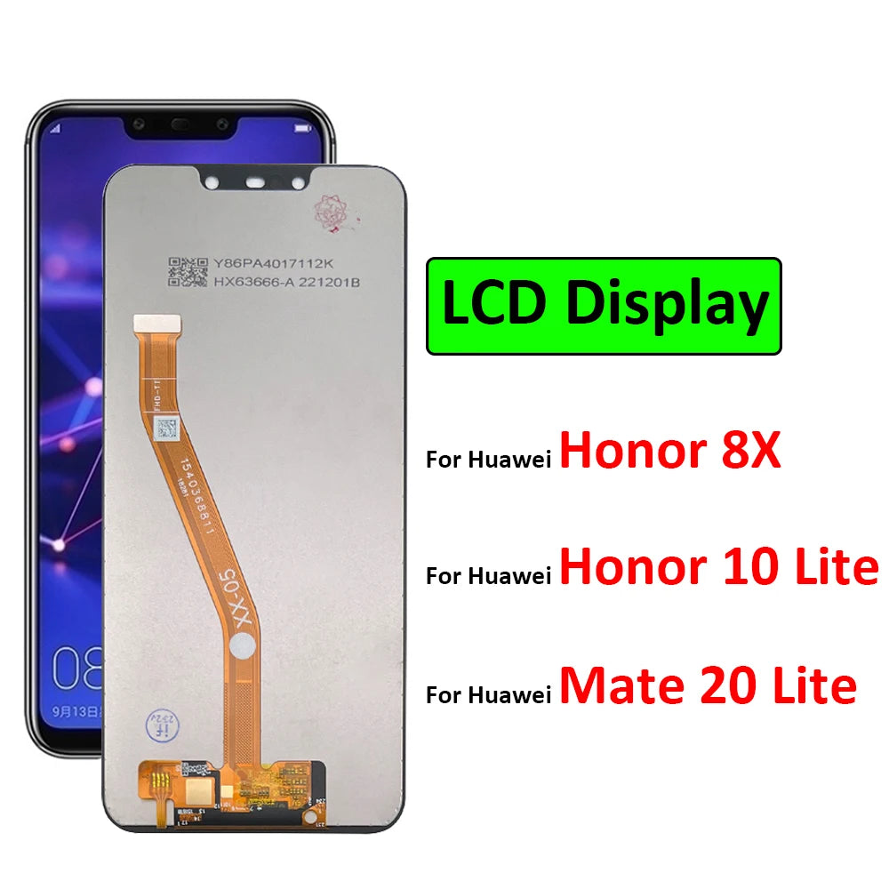 New For Huawei Mate 20 Lite Honor 10 Lite 8X LCD Display Touch Screen For Huawei SNE-AL00 Display INE-LX2 SNE-LX1 SNE-LX2 LX3 Huawei phone repair parts