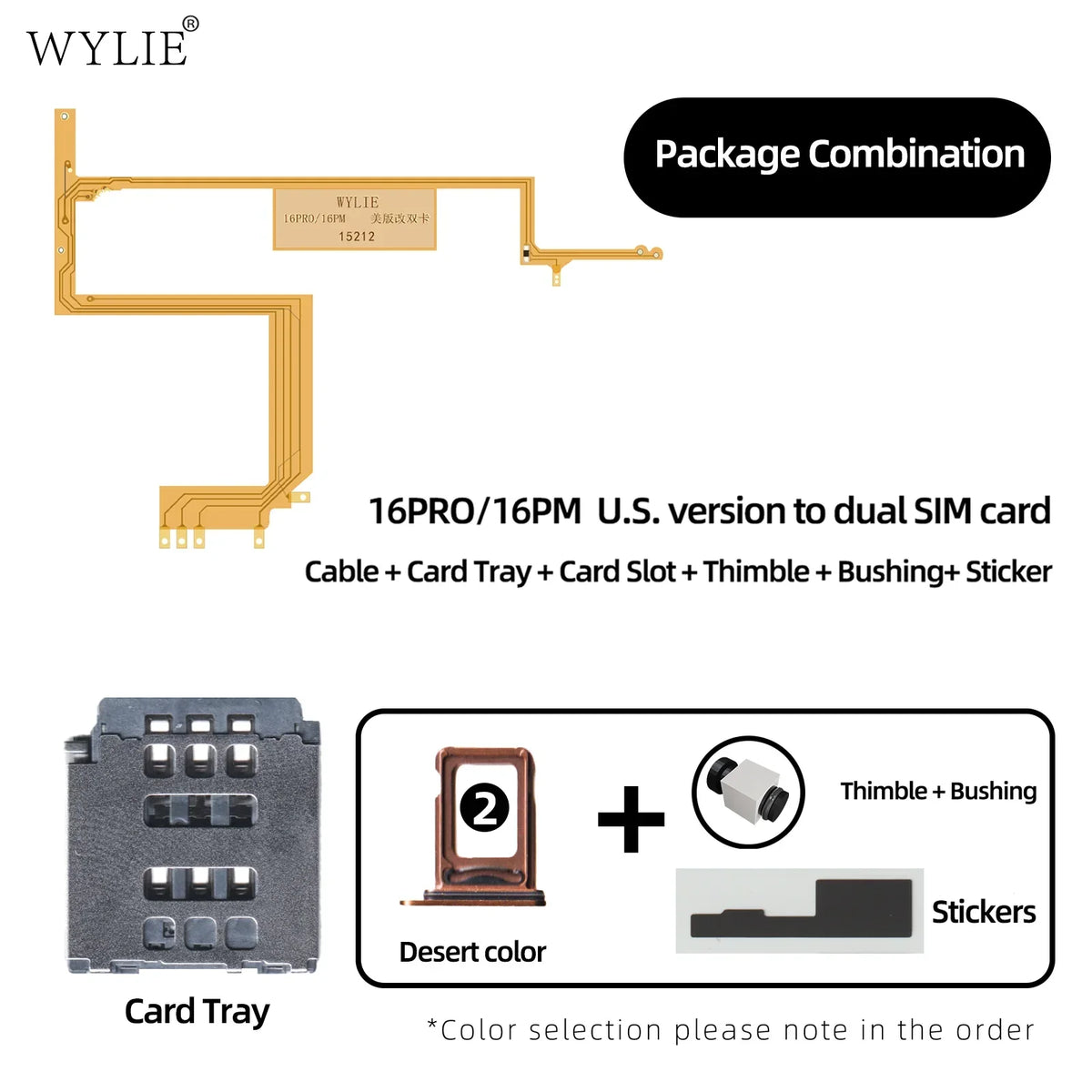 WYLIE Dual Card Change to Single Card Cable for IPHONE 14/15 16Pro Max Series eSIM to SIM No Need Separation No Damage Flex Part Professional Repair Tools