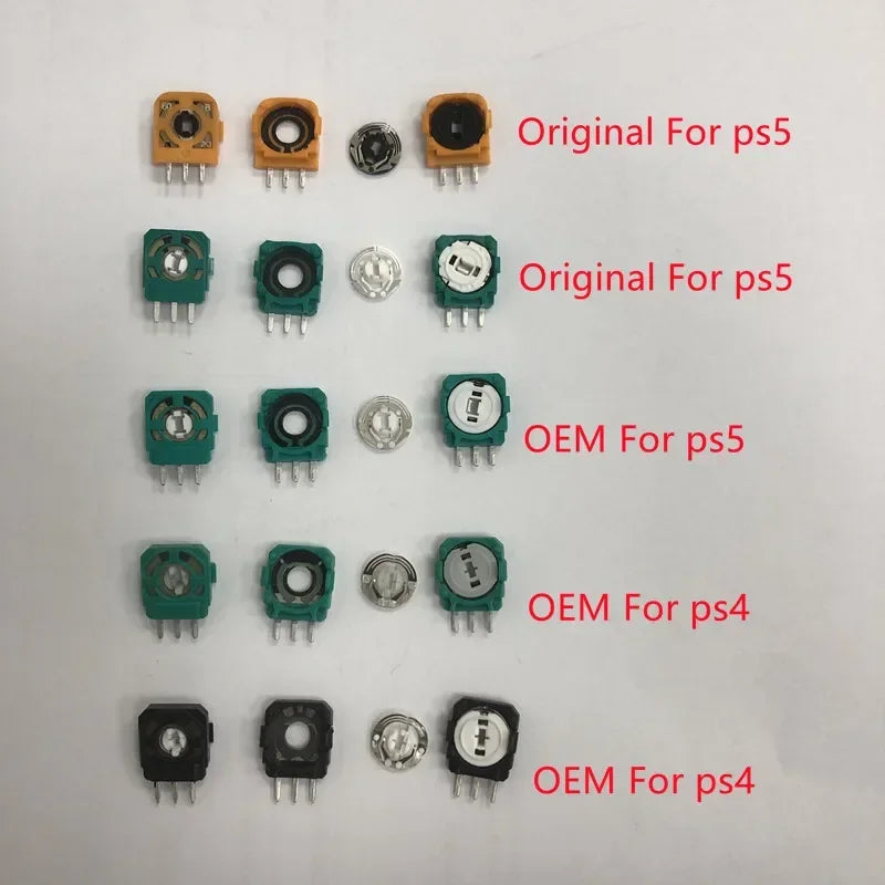 50pcs Potentiometer for Ps4/Ps5 Controller 3d Analog Stick Button Sensor Light Part Replacement Micro Mini Switch Axis Resistor Game console repair parts