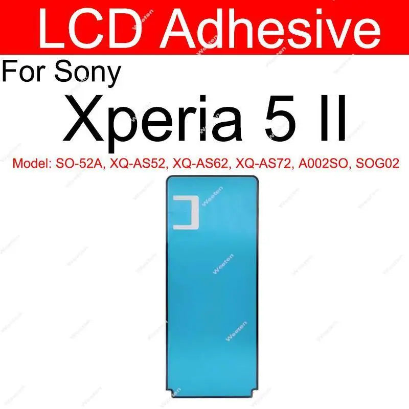 LCD+Rear Battery Cover Adhesive For Sony Xperia 1 X1 ii iii Xperia 5 X5 II III Screen Display Back Battery Cover Sticker Parts Sony phone repair parts