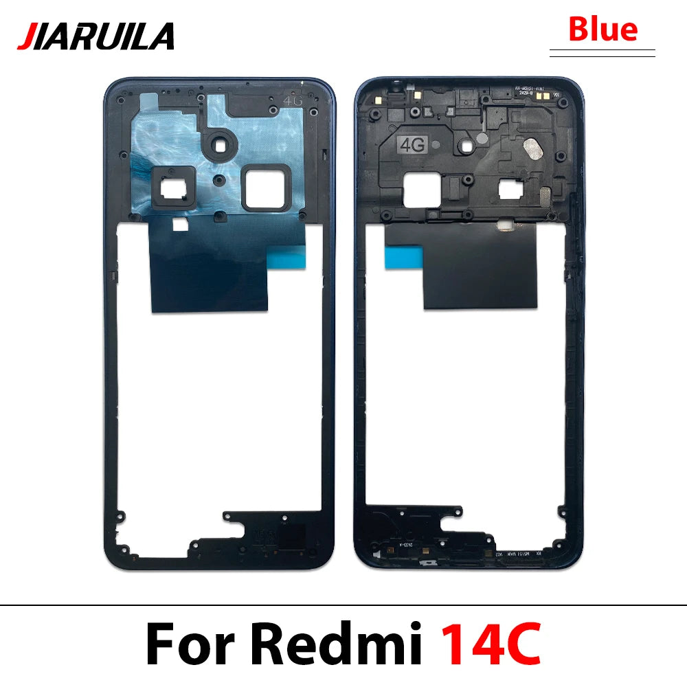New Middle Frame For Xiaomi Redmi 12 13 13C 14C 4G 5G Door Housing Bezel Repair Parts Xiaomi  Xiao mi phone repair parts