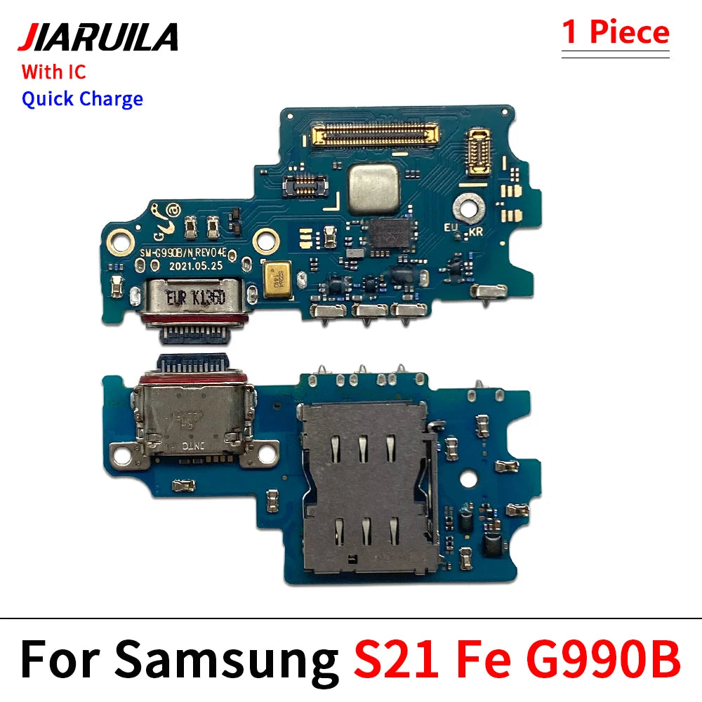 USB Charger Dock Connector Charging Port Microphone Flex Cable For Samsung S22 S23 S24 Plus Ultra S21 Fe 5G S901B S906B S908B Samsung phone repair parts