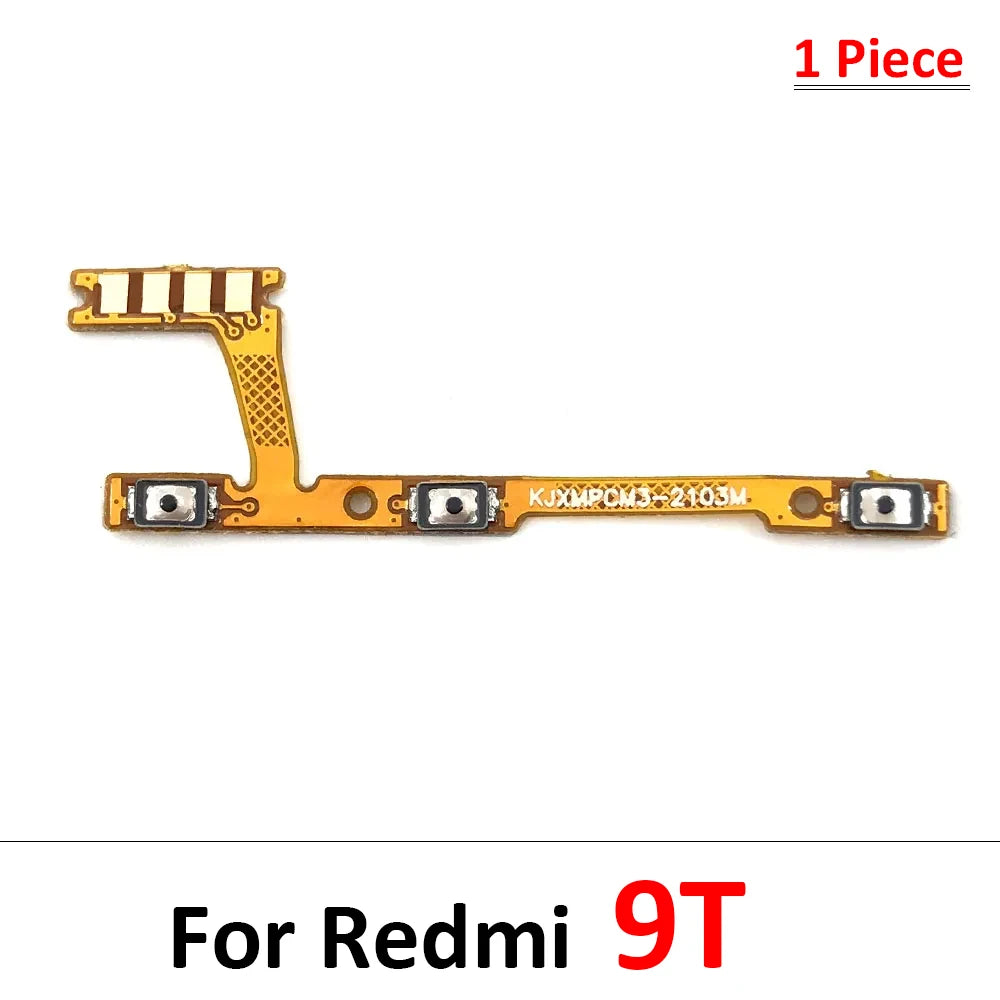 10Pcs/Lot, Power Volume Button Key Flex Cable For Xiaomi Redmi S2 10 9 9A 8 8A 7 7A 6 6A 5 5A 9C 9T 10A 10C 12C 12 13 13C  Xiaomi  Xiao mi phone repair parts