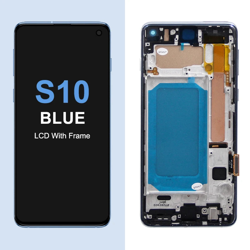 TFT with Frame For Samsung S10 Plus S10+ G975F Lcd Display Digital Touch Screen for Samsung S10 G973F Screen Replacement Parts Samsung phone repair parts