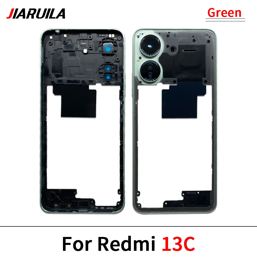 New Middle Frame For Xiaomi Redmi 12 13 13C 14C 4G 5G Door Housing Bezel Repair Parts Xiaomi  Xiao mi phone repair parts