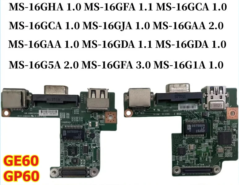 USB Charging daughter board for MSI GE60 GP60 MS-16GC MS-16GA MS-16GH MS-16GD wifi wireless card power switch board MSI laptop repair parts