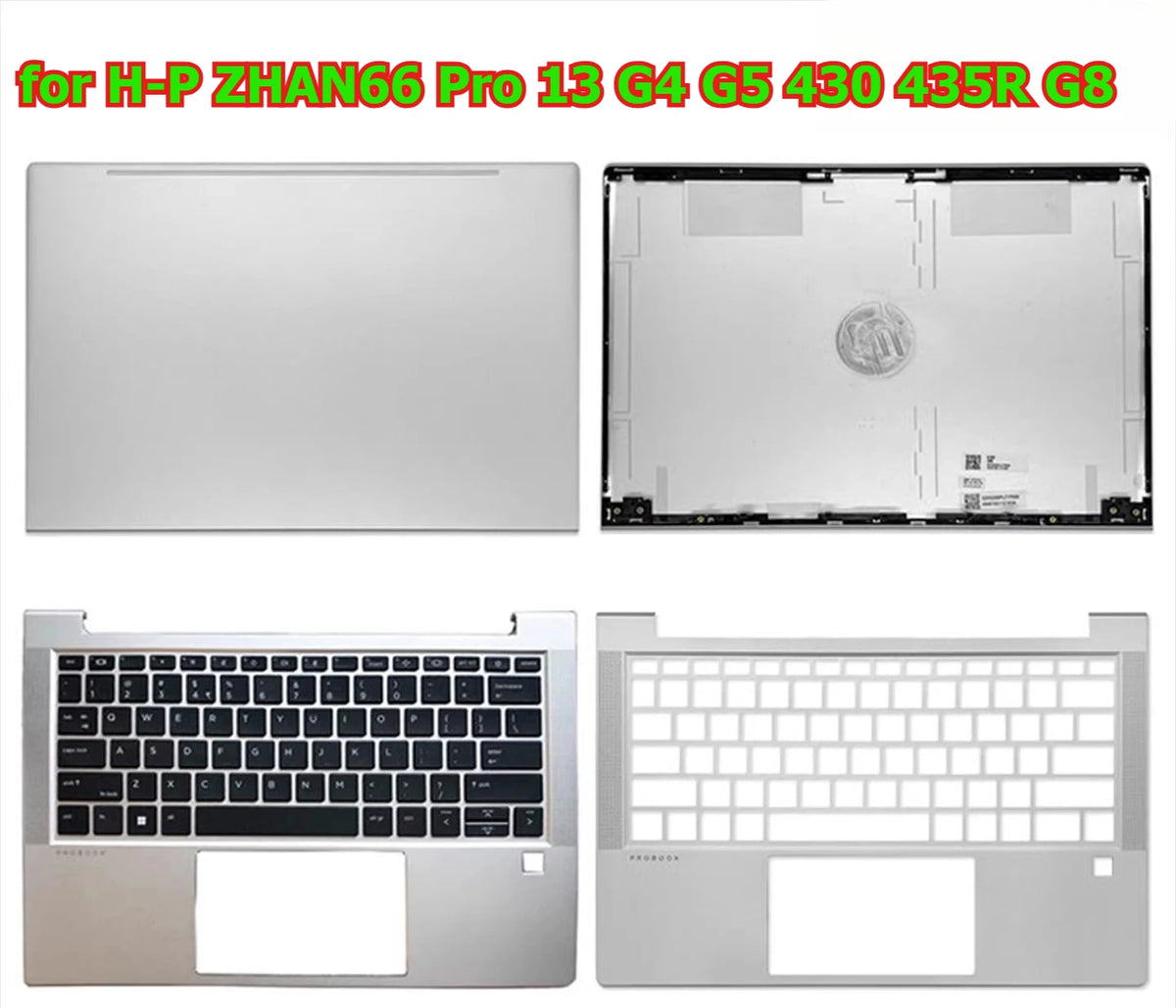 Cover case for HP ZHAN66 Pro 13 G4 G5 430 435R G8 lcd back housing bezel frame upper topcase palmrest buttom hinge shell cover HP laptop repair parts