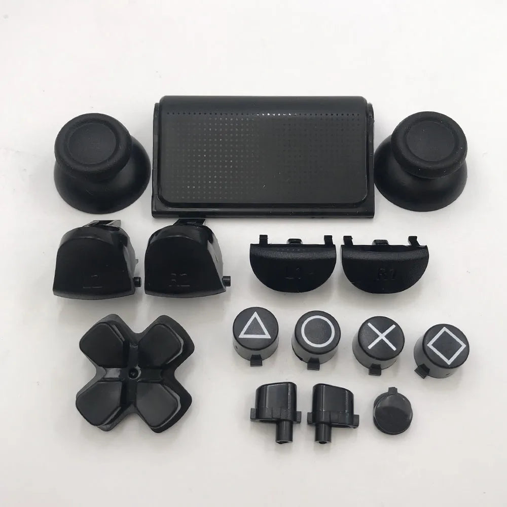1Set JDM JDS 040 050 055 For PS4 Pro Slim Controller Thumbstick Dpad R1 L1 R2 L2 Button Direction Key ABXY Buttons Joysticks Cap Game console repair parts