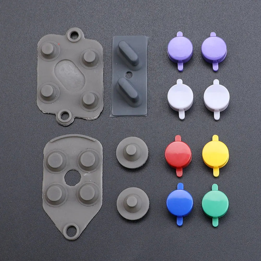 Replacement Rubber Conductive Button Silicone Pads For SNES Super NES SFC Controller Plastic A B X Y Buttons Game console repair parts