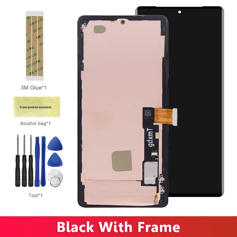Pixel 7 Pro Display Screen Replacement for Google Pixel 7 Pro GP4BC GE2AE GFE4J Lcd Display Digital Touch Screen with Frame Google phone repair parts