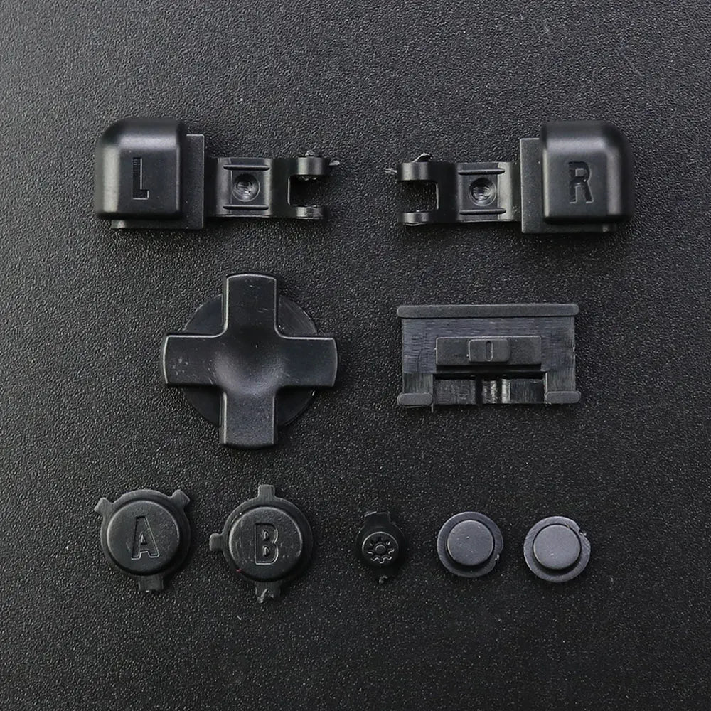 For GameBoy Advance SP Full Set Buttons For GBA SP A B L R D-Pad Select Start Power On Off Volume Key Replacement  ﻿ Game console repair parts