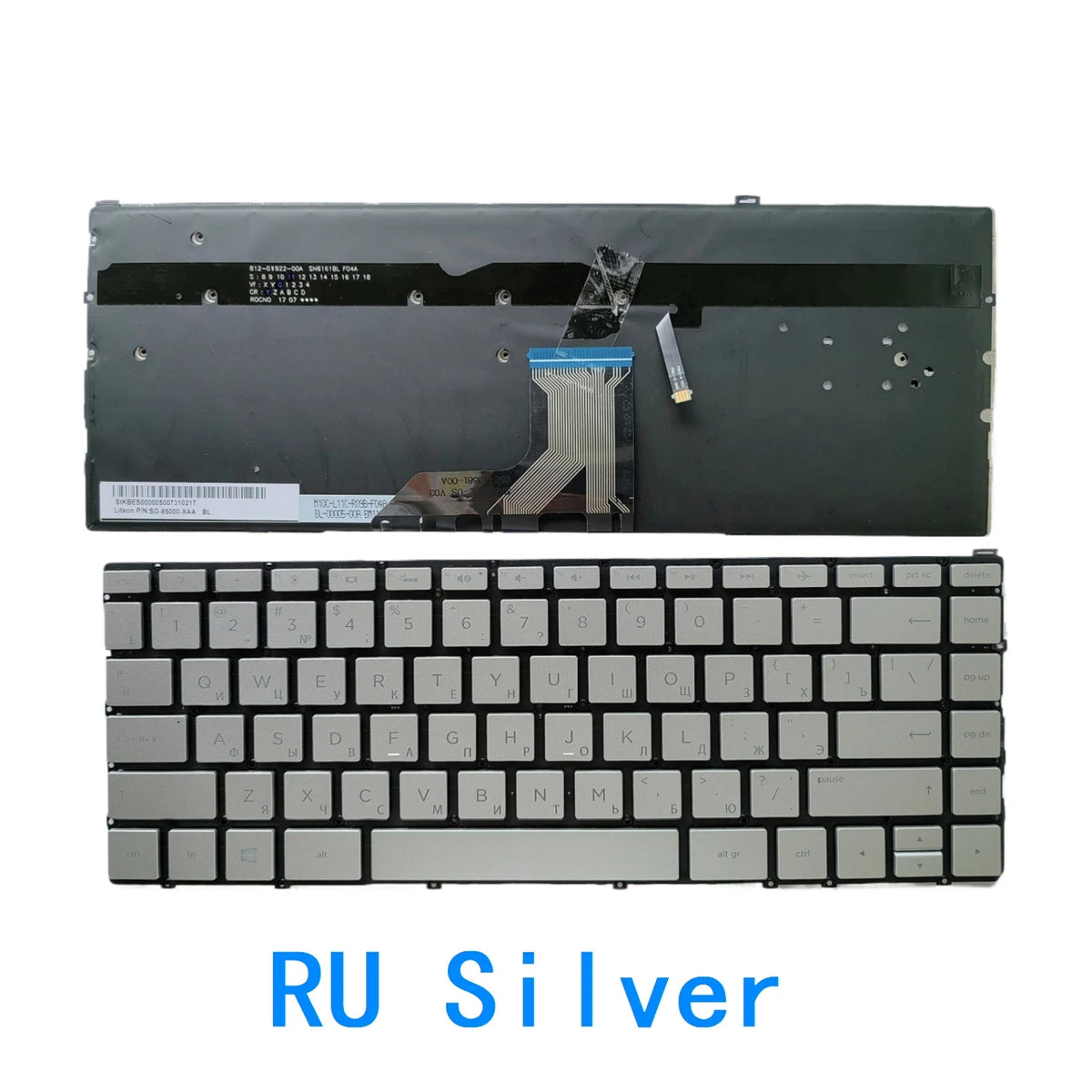 New US Russian Spanish language  Backlit Keyboard For HP Spectre X360 13W 13-W 13-AC Notebook PC Replacement Keyboard  HP laptop repair parts