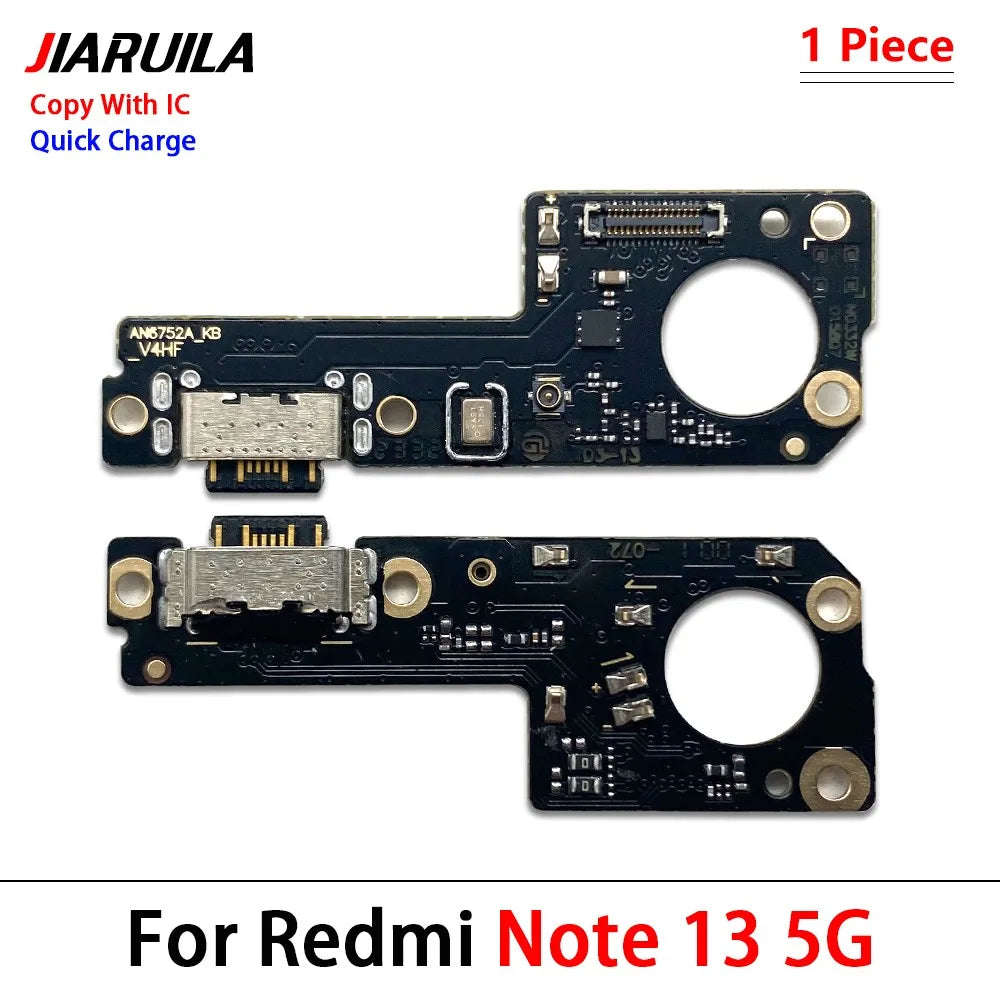 30Pcs, USB Charging Board Port Dock Charger Connector Board Flex Cable For Xiaomi Redmi Note 9 9s 10 10s 11 12 13 Pro 4G 5G  Xiaomi  Xiao mi phone repair parts