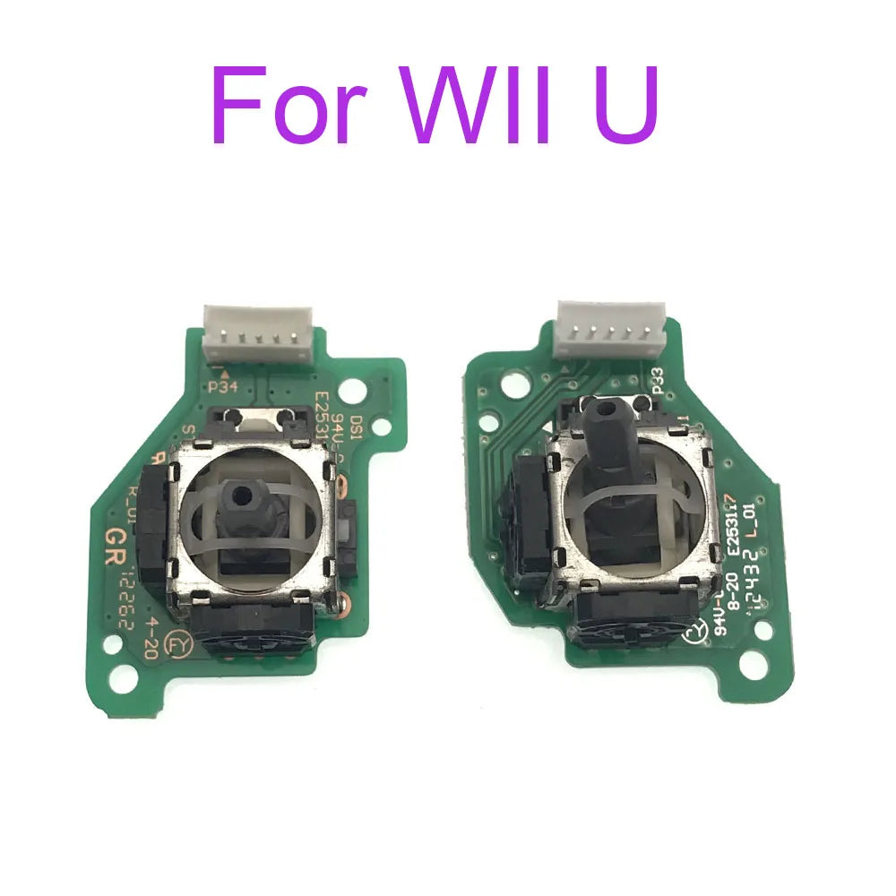Right Left Analog 3D Joystick Thumb Repair Module Part with Printed Circuit Board for Wii Wiiu Gamepad Controller Game console repair parts