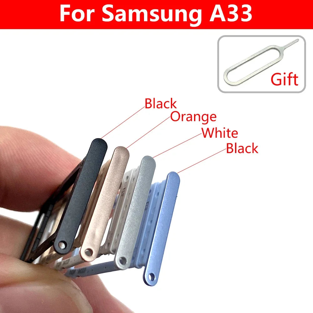 New For Samsung A23 A33 A53 A73 5G SIM Card Tray Slot Holder Replacement Parts Samsung phone repair parts