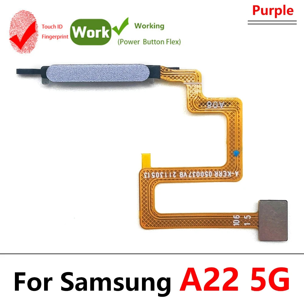New Fingerprint For Samsung A22 A32 4G 5G ID Home Button Fingerprint Menu Return Key Recognition Sensor Flex Cable Samsung phone repair parts