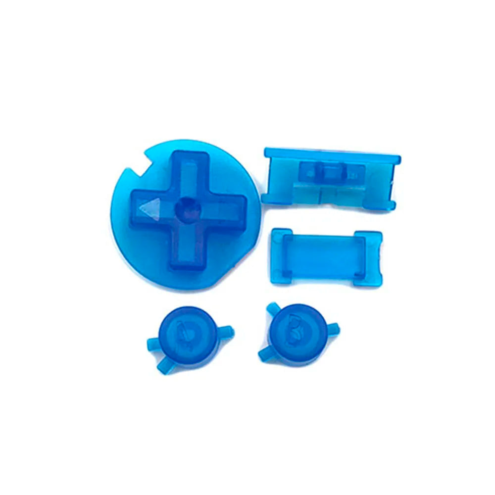 1-10sets For GBC Plastic Power ON OFF Buttons Keypad A-B D-pad Game console repair parts