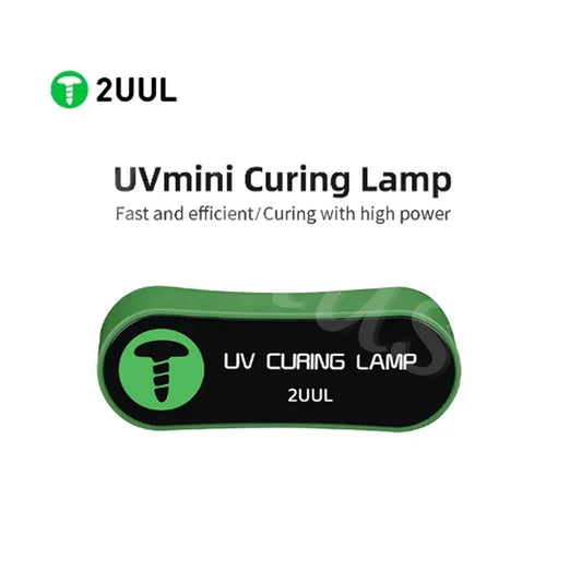 2UUL SC08 365-395nm Dual Band Mini UV Curing Lamp Fast And Efficient,Wireless Use, Suitable For Shadowless Gue, UV Optical Glue Professional Repair Tools