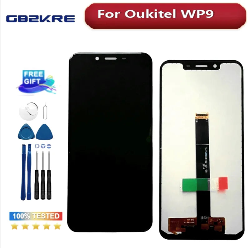 5.86'' Original For Oukitel WP9 LCD&Touch Screen Digitizer Oukitel WP9 Display Screen Module Accessories Assembly Replacement Other brand Phone repair parts
