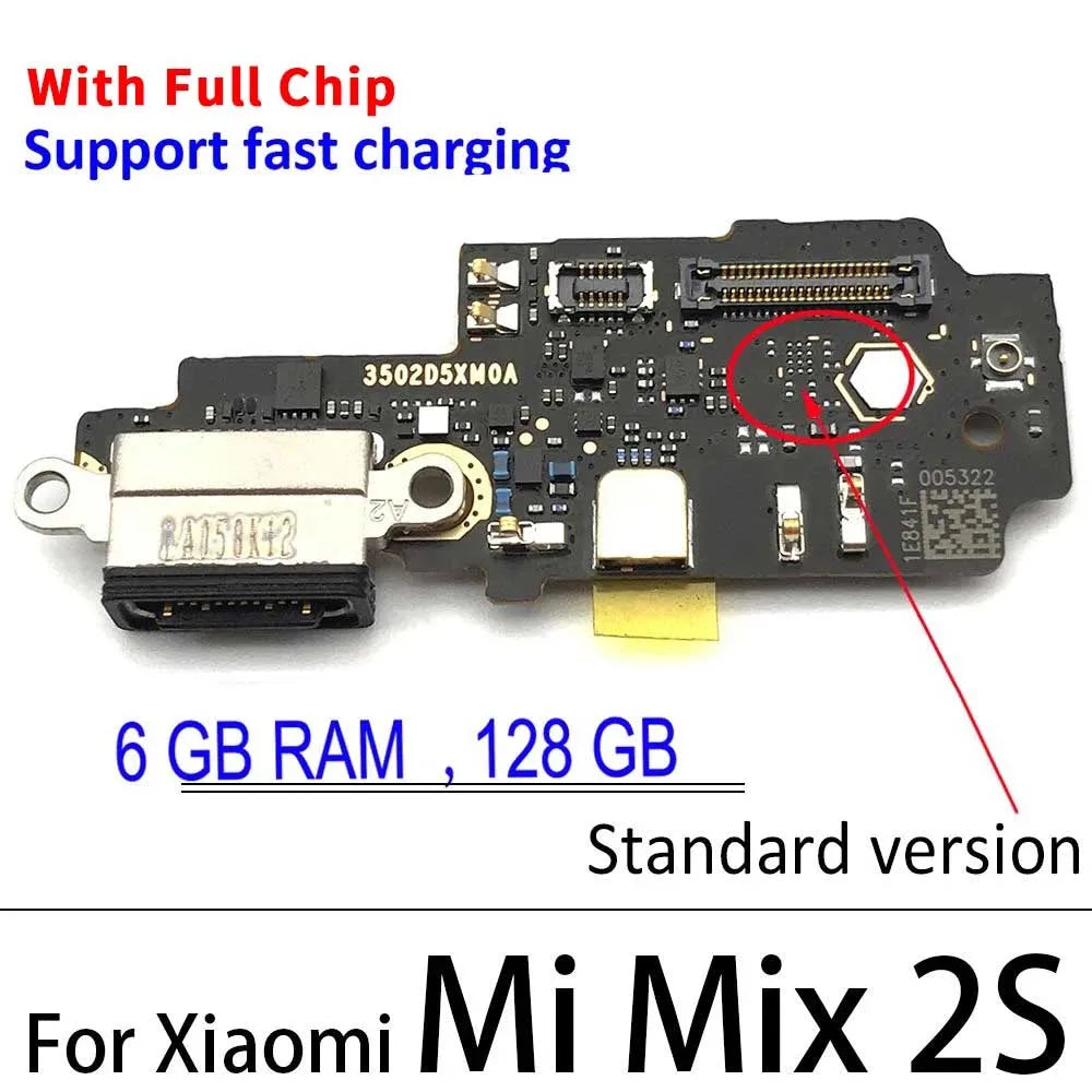New For Xiaomi Mi Mix 2S 2 S Mix2s Dock Connector USB Charger Charging Port Flex Cable Board With Microphone Micro  Xiaomi  Xiao mi phone repair parts