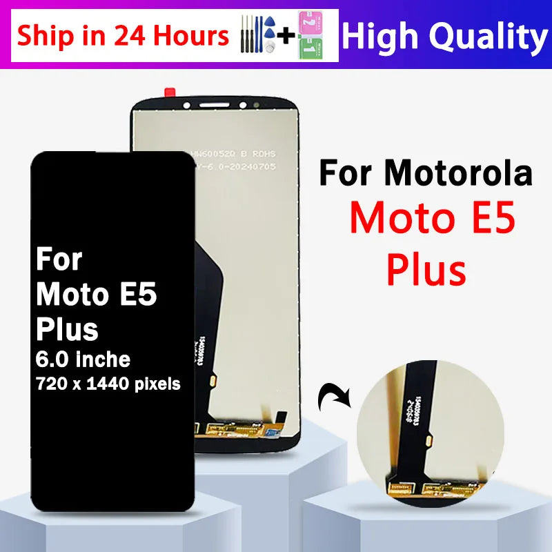 6.0" Screen For Motorola Moto E5 Plus LCD XT1924 XT1944-1 XT1944-2 Display Touch Screen Digitizer Assembly For Moto E5Plus LCD Motorola phone repair parts