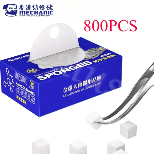 Mechanic NC800 Nano Spong Cleaning No Residue Phone Screen PCB Motherboard Back Glass Camera Solder Flux Oil Frame Clean Tool Professional Repair Tools