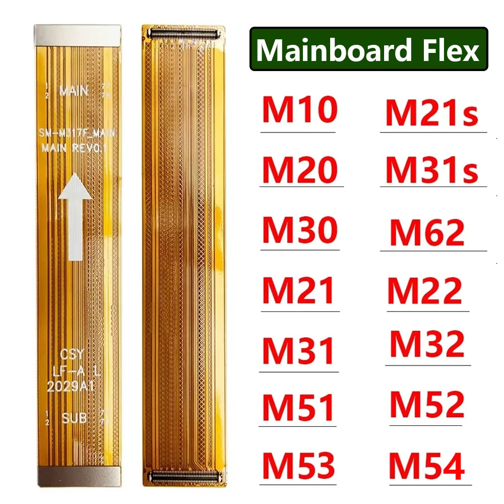 Main Board Mainboard LCD Connector Flex Cable For Samsung M10 M20 M30 M21 M31 M31S M51 M52 M62 M32 M21s M30s M22 M53 M54 5G Samsung phone repair parts