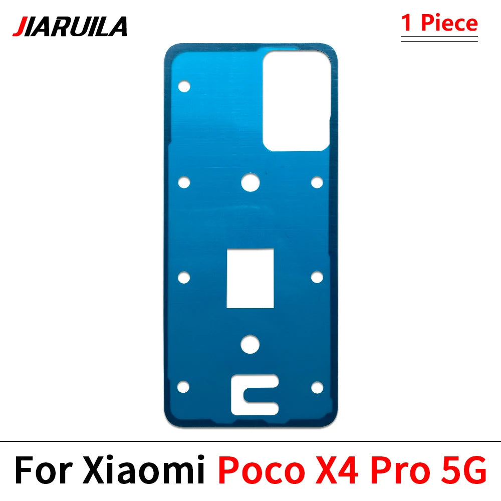 10Pcs/Lot, Back Battery Cover Door sticker Adhesive glue tape For XIaomi Poco F3 F4 F5 M4 X3 X4 X5 X6 Pro GT 4G 5G  Xiaomi  Xiao mi phone repair parts