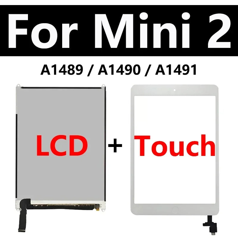 OEM Pantalla LCD Touch Screen For Apple iPad Mini 1 2 3 A1599 A1489 A1432 Assembly Digitizer Front Glass Display Replace  iPad repair parts