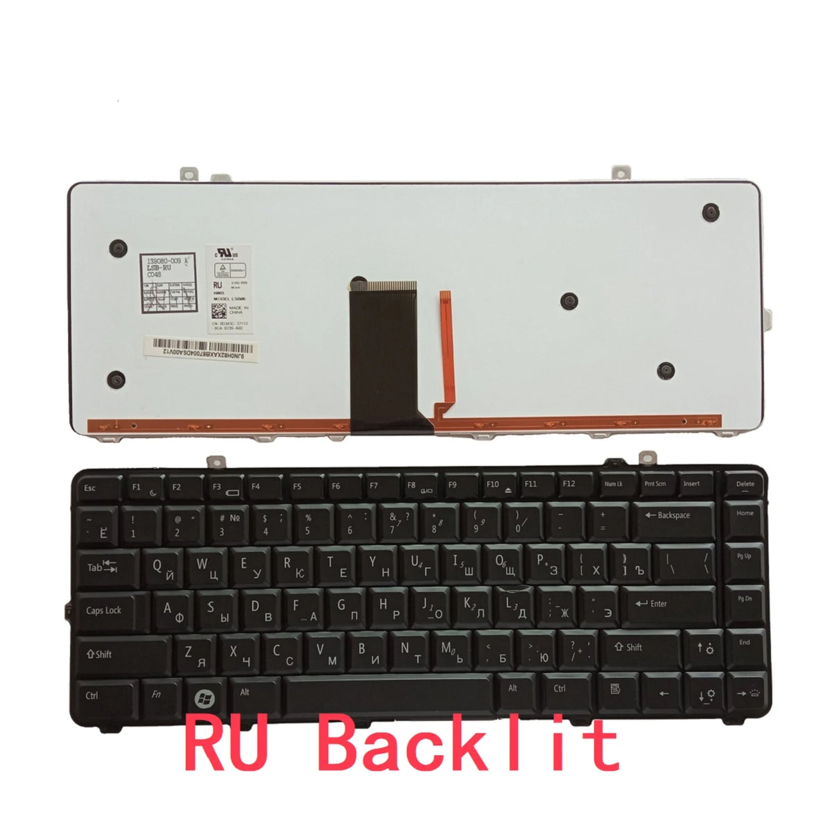 New US UI Russian Latin Brazil Laptop Backlit Keyboard For Dell Studio 1535 D1535 1531 1536 1537 1435 1555 PP39L PP24L 1557 1558Dell laptop repair parts
