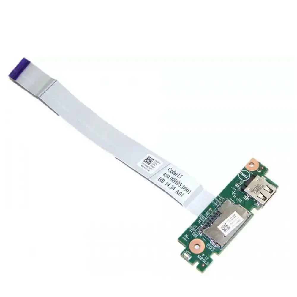 For Dell Inspiron 15 3543 3441 3442 3443 3445 3446 3541 3542 3546 3549 Laptop USB Jack SD Card Reader Board Accessories 0R1F2R Dell laptop repair parts