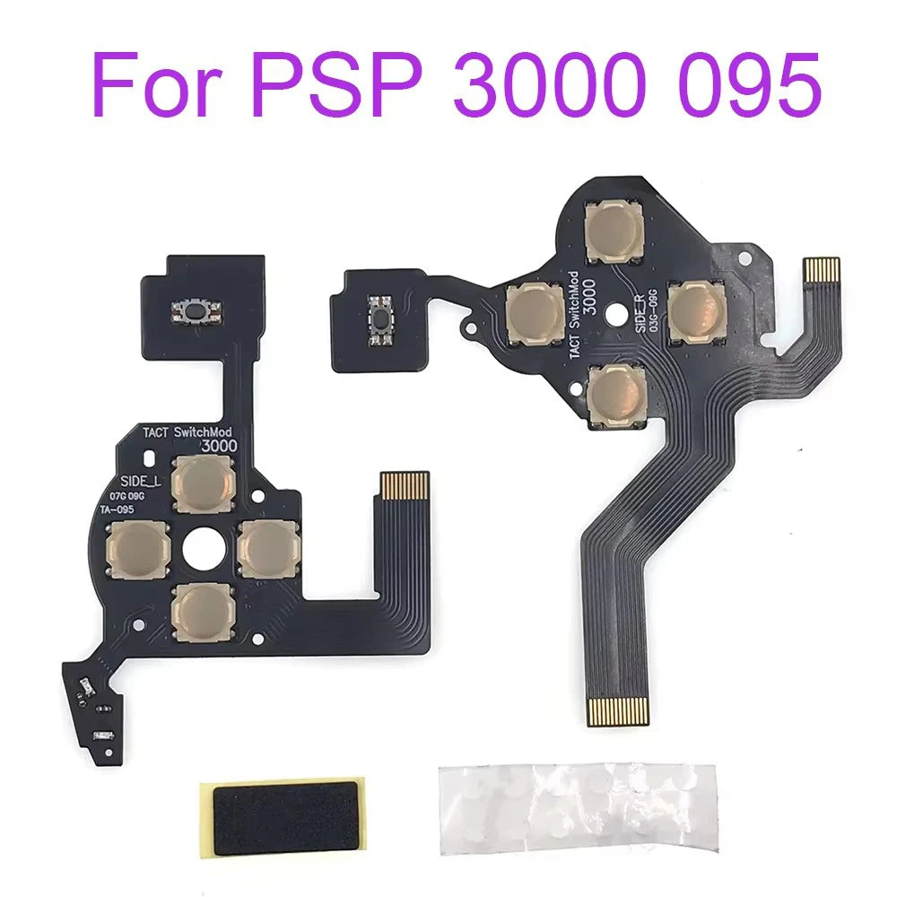 1 Set For PSP 1000 2000 3000 L R Left Right Button PCB Keypad Ribbon Replacement For PSP1000 PSP2000 PSP3000 New 095 Flex Cable Game console repair parts