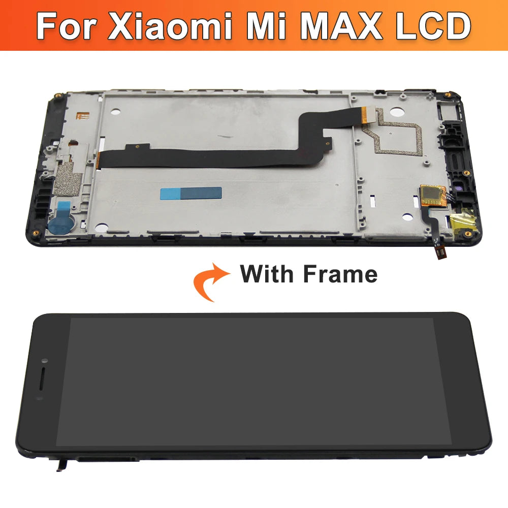 6.44" Max Lcd Screen For XIAOMI Mi Max Display LCD with Touch Screen mimax Frame for Xiaomi Mi Max LCD Display Replacement Xiaomi phone repair parts