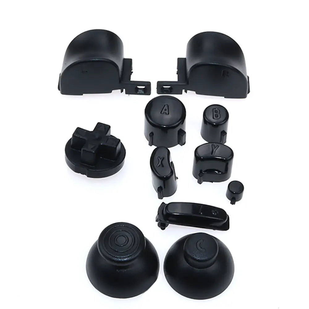 Full Set L R ABXY Z Keypads Buttons With 3D Thumbsticks Caps For GameCube For NGC D Pads Power ON OFF Buttons Game console repair parts
