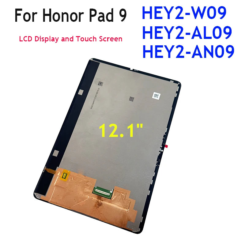 12.1" Tablet LCD For Honor Pad 9 HEY2 HEY2-W09 HEY2-AN09 HEY2-AL09  LCD Display Touch Screen Digitizer Replacement Parts HUAWEI Tablet repair parts