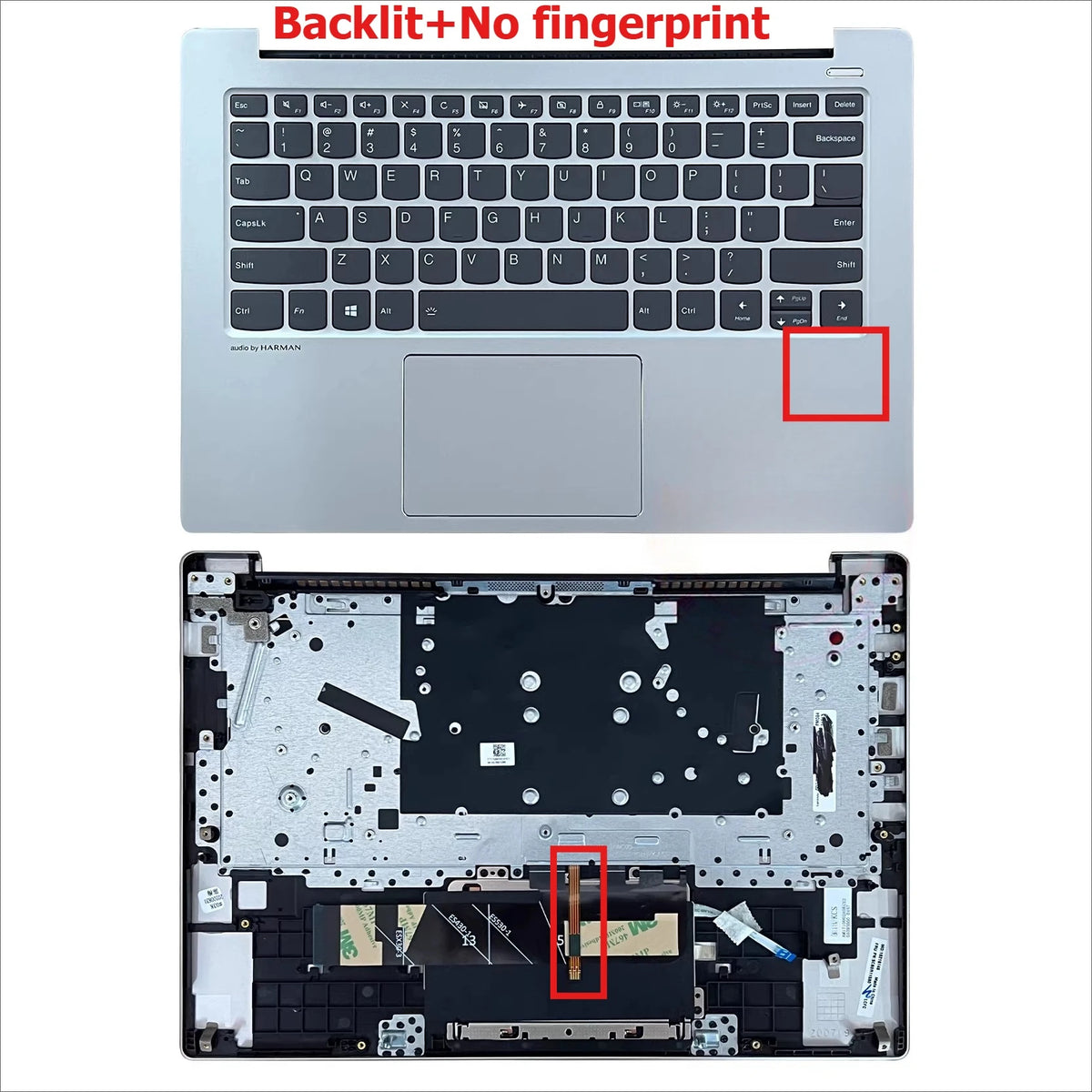 Upper case keyboard for Lenovo Xiaoxin AIR 14IKBR 14ARR 14IWL 530s-14ikb 2018 topcase palmrest C shell keyboard cover touchpad Lenovo laptop repair parts