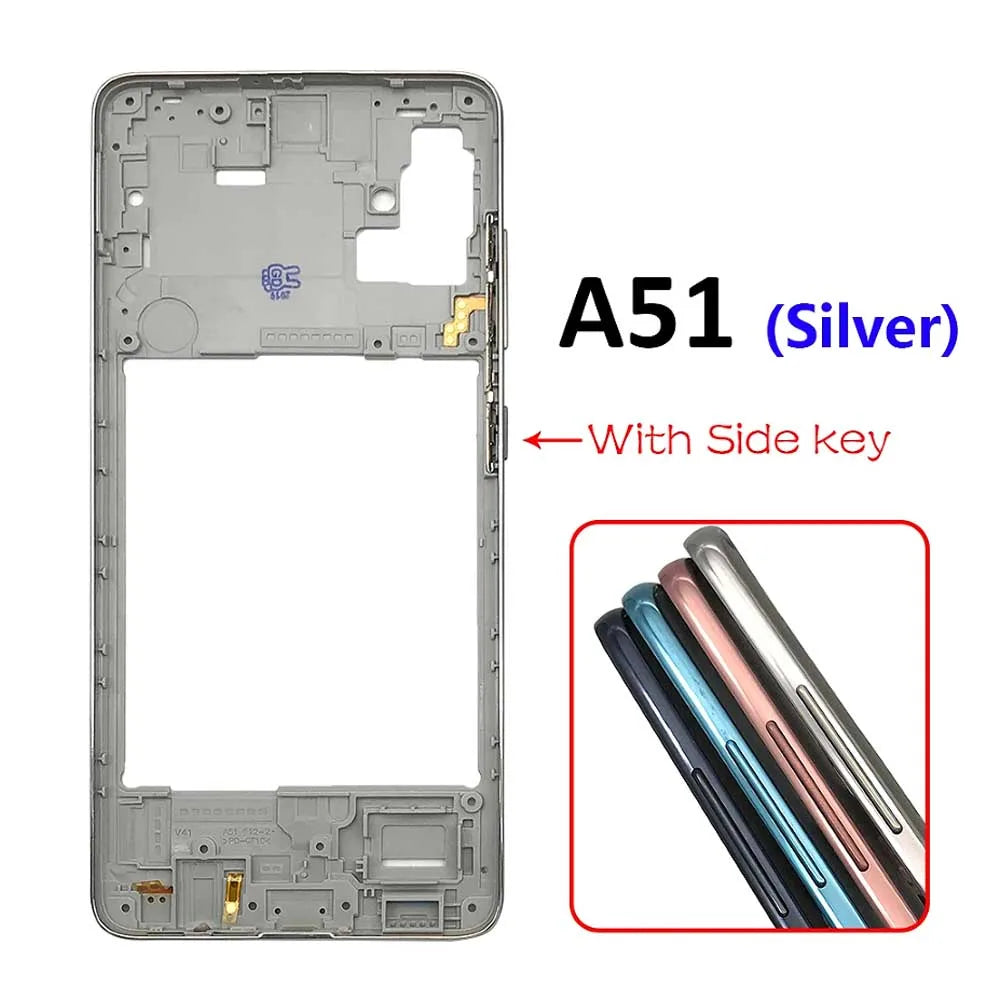 10Pcs/Lot, Middle Frame Bezel Middle Plate For Samsung A31 A41 A51 A71 Repair Parts Samsung phone repair parts