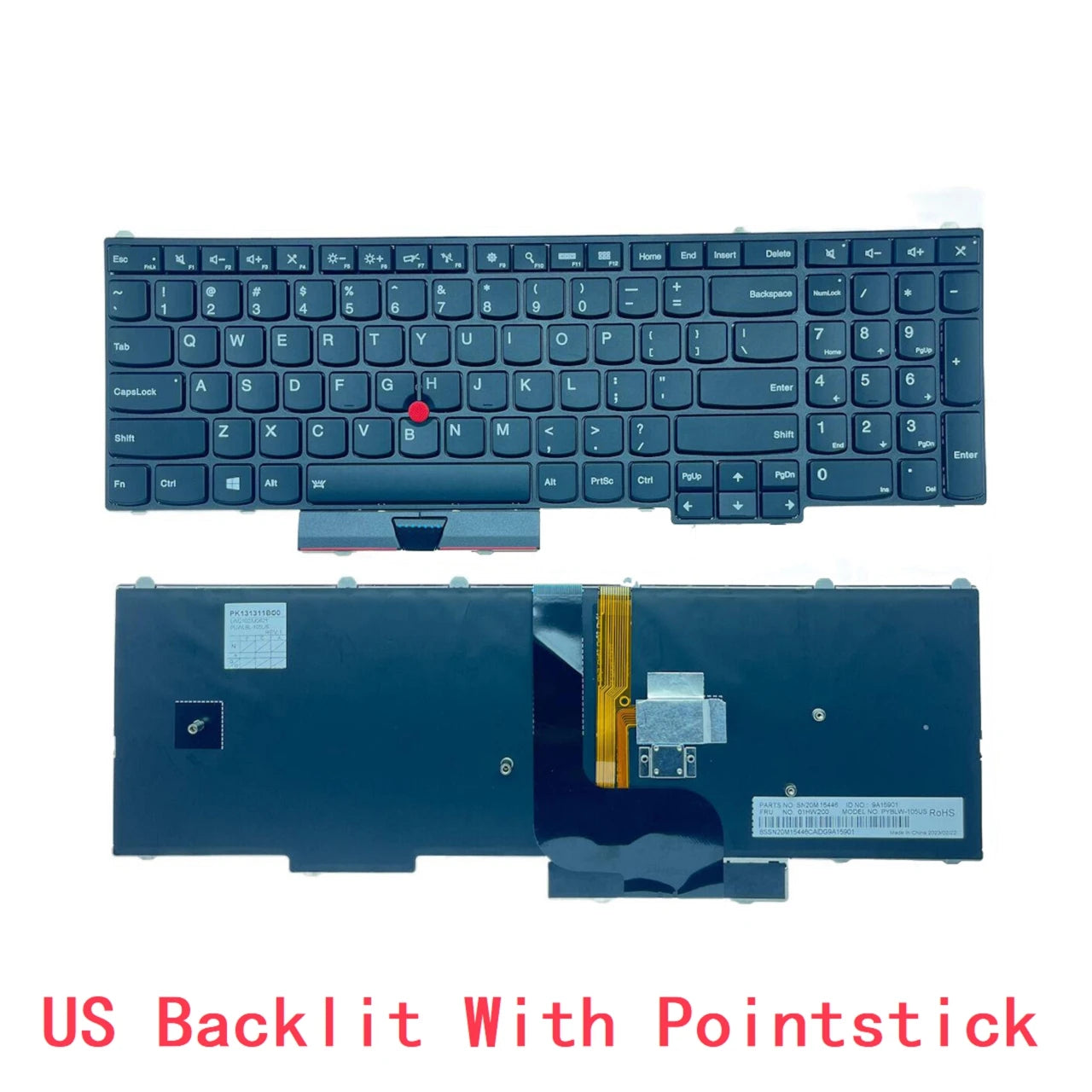 New US Spanish Laptop Backlit Keyboard For Lenovo Thinkpad P50 P70 Notebook PC Replacement 01HW200 00PA403 Lenovo laptop repair parts