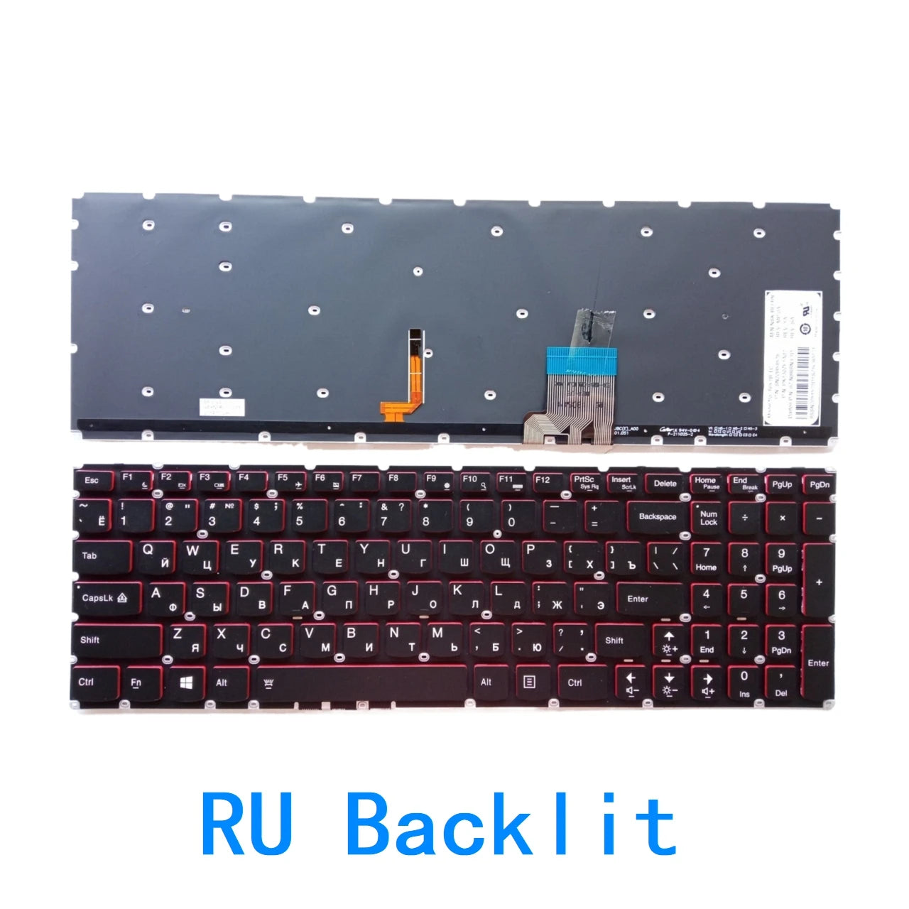 New US Russian language  Backlit Keyboard For Lenovo IdeaPad Y50 Y50-70 Y50-70AS Y50-80 U530 U530P-IFI Replacement Keyboard Lenovo laptop repair parts